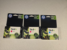 HP 564XL 1x Cyan 2x Magenta Cartridges Genuine OEM Exp 4/19, 11/17, 12/17 picture