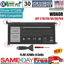 ✅LOT WDX0R Battery For DELL Inspiron 15 5567 5568 5368 7368 7569 7579 WDXOR 42Wh picture