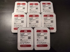 LOT OF 8 WD Red Pro NAS 8TB WD8001FFWX 3.5