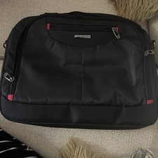 Samsonite Black Padded Laptop Messenger Bag w/ Shoulder Strap, Partitions picture