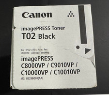 New GENUINE Canon T02 Toner Cartridge BLACK imagePRESS-C8000VP/C9010VP picture