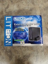  Vintage LITEON 8x External USB 2.0 CD-RW Drive 52X CD-ROM & CD-R, 32X CD-RW picture