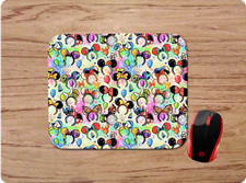DISNEY CHARACTER SHAPED HEADBANDS COLLAGE CUSTOM COMPUTER MOUSE PAD MAT NONSLIP picture