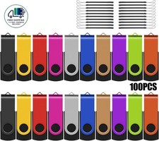 Unidades flash USB de 2 GB (paquete de 100), memoria USB 2.0 giratoria picture