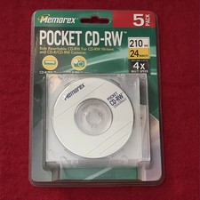 MEMOREX Pocket CD-RW 210MB 24 MIN 4X Multi Speed  5 Pack - NEW picture