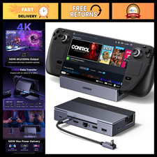 6-in-1 Steam Deck Dock, 4K@120Hz HDMI 2.1, 100W Power Delivery, Gaming Hub picture