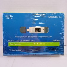 Cisco Linksys Wireless-G USB Adapter with SpeedBooster WUSB54GSC New and Sealed picture