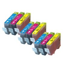 9 PK COLOR Ink Cartridges for Canon series CLI-221 MX860 MX870 MP980 MP990 MP640 picture