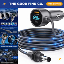 3-in-1 Car Power Adapter, 12V-48V Cigarette Lighter Charger, USB & DC Supply 10. picture