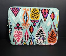 Vera Bradley Laptop Sleeve Padded Signature Cotton In Pueblo 14