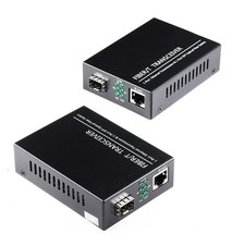 2 PCS 1.25G/s Gigabit Fiber Ethernet Media Converter SFP Slot To RJ45 picture