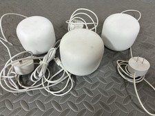 Google WiFi Mesh 3-Pack Bundle One H2D Router/Two H2E Point Extenders w/Adapters picture