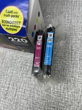 Genuine Epson 220 Cyan/Magenta OEM Ink Cartridges – Exp 08/2019 picture