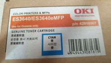 Genuine Oki 42918967 Cyan Toner for ES3640 ES3640e ES3640eMFP Brand New picture