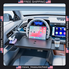 Car Tray Extendable Steering Wheel Desk for Laptop & Food, Fits SUVs picture