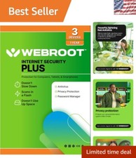 Internet Security Plus 2025 - 3 Device Antivirus + Password Manager Keycard picture