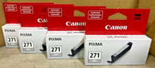 Set of 4 Genuine Canon 0394C001 / CLI-271 Gray Inks for MG6820, MG6821, MC6822 picture
