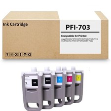 5 Pack PFI703 PFI-703 Ink Tank Cartridge for imagePROGRAF IPF810 IPF815 IPF820 picture