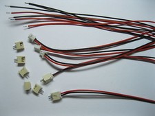 50 pcs 1.25mm Pitch 2 Pin Male + Female Connector with 28AWG 150mm Leads Cable picture