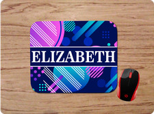 COLORFUL ABSTRACT CIRCLE DOT CUSTOM MOUSE PAD PERSONALIZED NAME HOME OFFICE GIFT picture