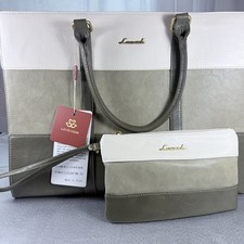 LOVEVOOK Laptop Tote Bag Business Computer Briefcase Clutch Beige-Black-Brown picture