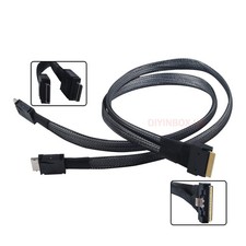 Icy Dock SlimSAS 8i SFF-8654 to 2x OCuLink 4i SFF-8611 Data Cable 0.5M picture