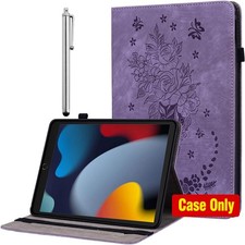 Purple PU Leather Flip Cover Case for iPad 9th/8th/7th Gen 10.2 Inch, Auto Wake/ picture