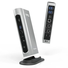 Plugable TBT4-UDZ 16-in-1 Thunderbolt 4 Dock with 98W Charging, 4K Quad Docking picture