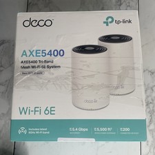 TP-Link Deco XE75 Pro AXE5400 WiFi 6E Mesh System 2-Pack Ver 3.0 – New Open Box picture