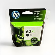 HP 62XL Black Ink Genuine New OEM Sealed Box Expired 05/2021 picture