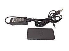 Dell D1000 Dual Display Laptop Docking Station JCJWD with Power Adapter - TESTED picture