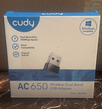 Cudy AC650 Dual-Band USB 2.0 WiFi Adapter 433 Mbps Model WU650 picture