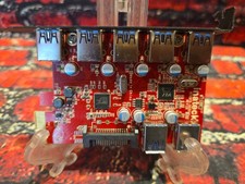 Inateck KTU3FR-502U 7-Port USB 3.0 5Gbps PCIe Expansion Adapter Card - TESTED picture