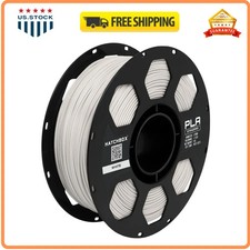HATCHBOX 1.75mm White PLA 3D Printer Filament 1 KG Spool +/- 0.03 mm Accuracy picture