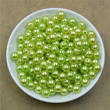 50-400pcs/lot 4/6/8/10/12mm Hole Imitation Pearl Beads Round Plastic Acrylic Spa picture