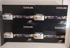 4pack LEXMARK C792X1KG C792X1CG C792X1MG C792X1YG Set For C792 & X792 New Sealed picture