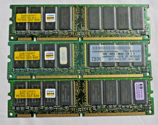 192MB Kit 3x64MB PC100 SDRAM 168-Pin Hyundai Desktop RAM Lot HYM7V65801 picture