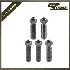 Hardened Steel Nozzle for Volcano 3D Printer 0.2mm M6 Thread High Temperature picture