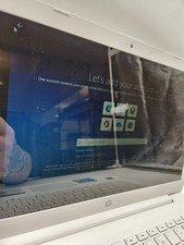 HP Stream 14in white  Laptop Intel Windows powers on picture