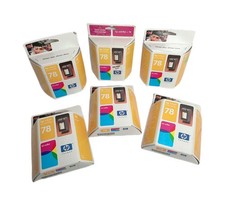 HP 78 Tri-Color Ink Cartridge Lot of 6 Genuine OEM C6578D Vintage NOS picture