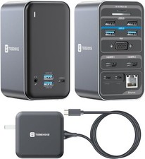TobenONE USB C Docking Station Dual Monitor with 100W GaN UDS019-100W  picture
