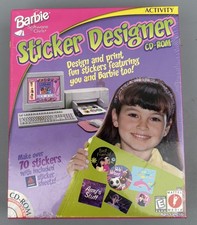 Barbie Software for Girls - Sticker Designer Activity CD-ROM – New/Sealed picture