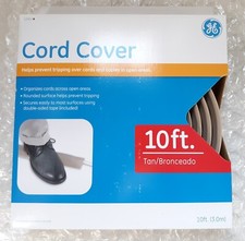 GE Cord Cover 10ft. (3.0m) Tan 43002 *NEW* picture