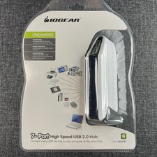 IOGEAR GUH227 7-Port USB 2.0 Hub ⭐️New Sealed w/ Power Adapter & Cable picture