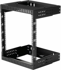 Startech 12U 2-Post Wall Mount Open Frame Rack, 19In, 200Lb (RK12WALLOA) picture