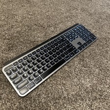Logitech MX Keys Keyboard for Mac Master Series Graphite Bluetooth Lights Up picture