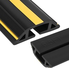 6.5Ft Floor Cord Cover for Wires, Upgraded Thickened 3-Channel Cable Protector f picture