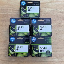 Set of 5 HP 564XL Black CN684WN Original Ink Cartridge EXP 1x 07/2023, 4 picture