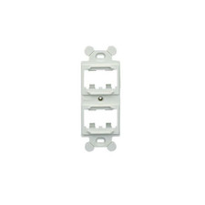 Panduit CF1064IWY Duplex Adapter ABS 4 Port Flat Off White picture