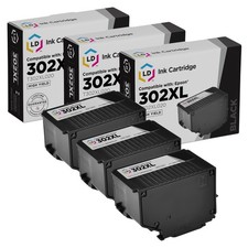 LD Reman Epson 302XL T302XL020 Black Ink 3PK Expression Premium XP-6000 picture